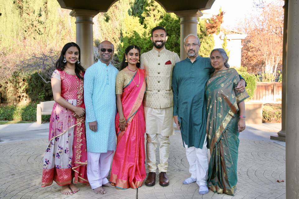 Bride and groom's family