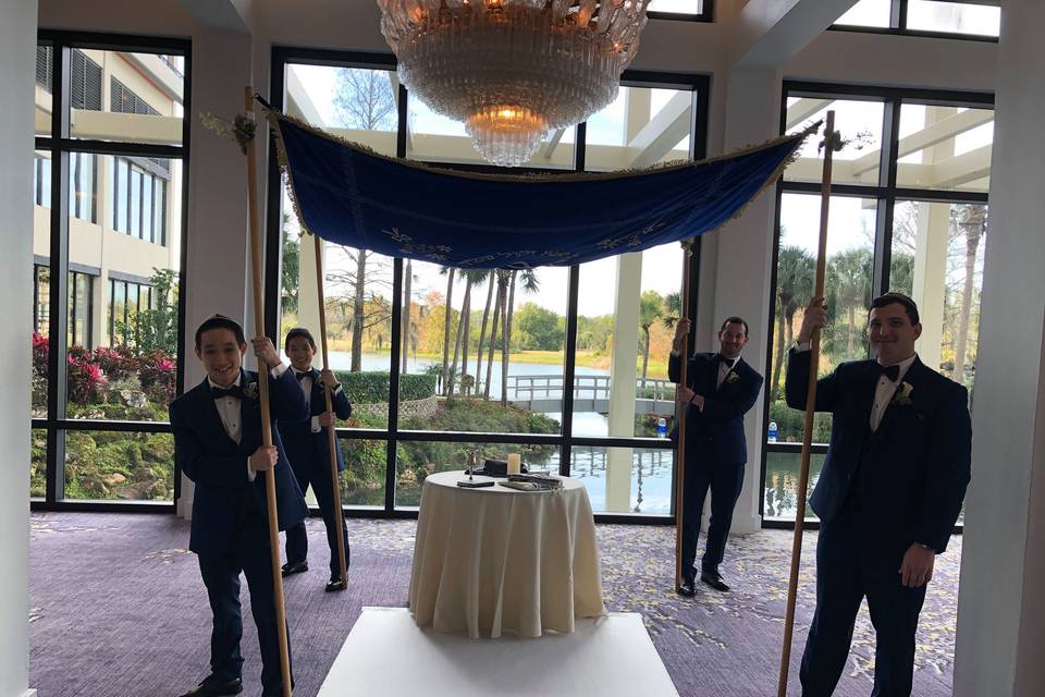 Large Velvet Chuppah