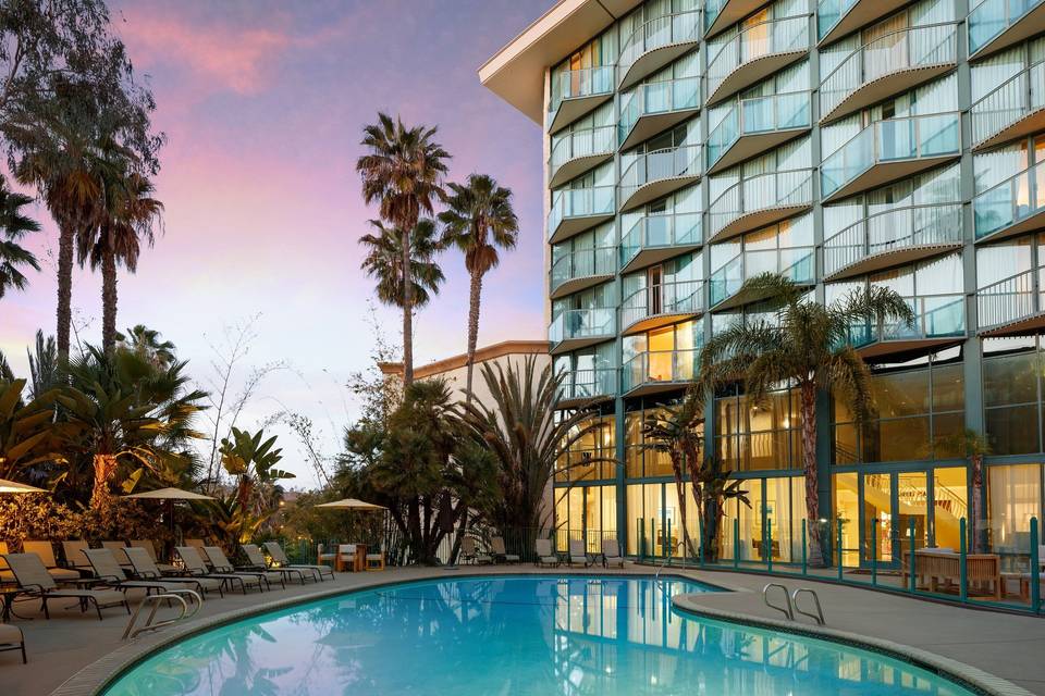 Poolside at Dusk