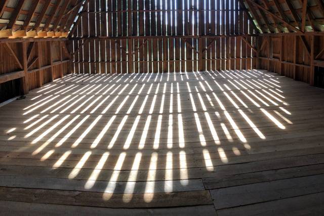 Upstairs loft in the barn