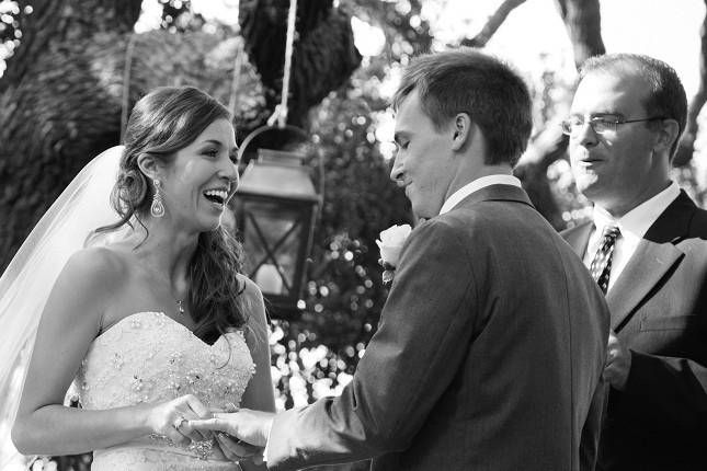 This incredible ceremony was held at one of my favorite venues on the OBX . . . the Elizabethan Gardens in Manteo!  Captured by Marcella Treybig.