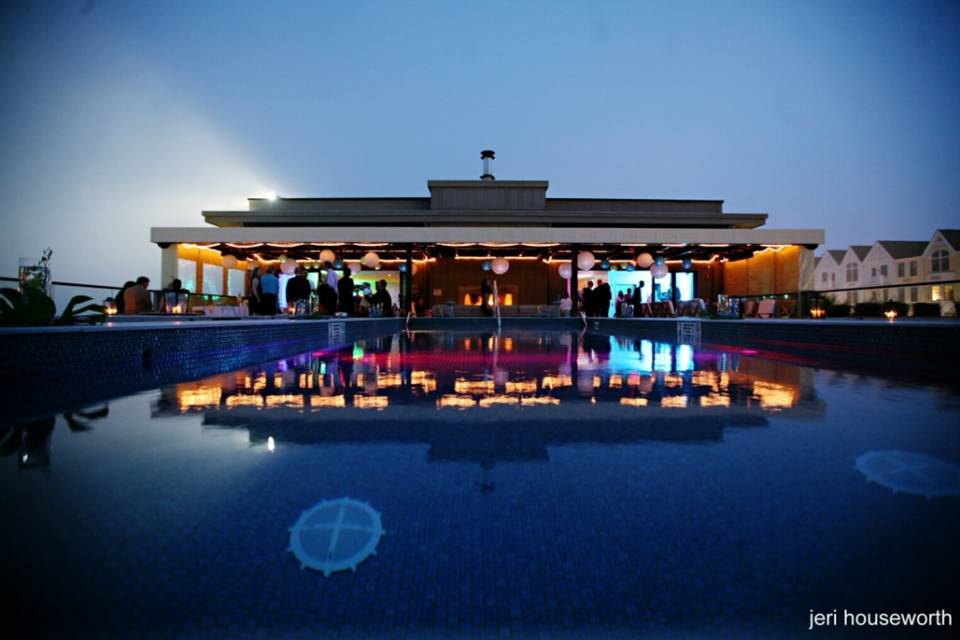 Pool at night