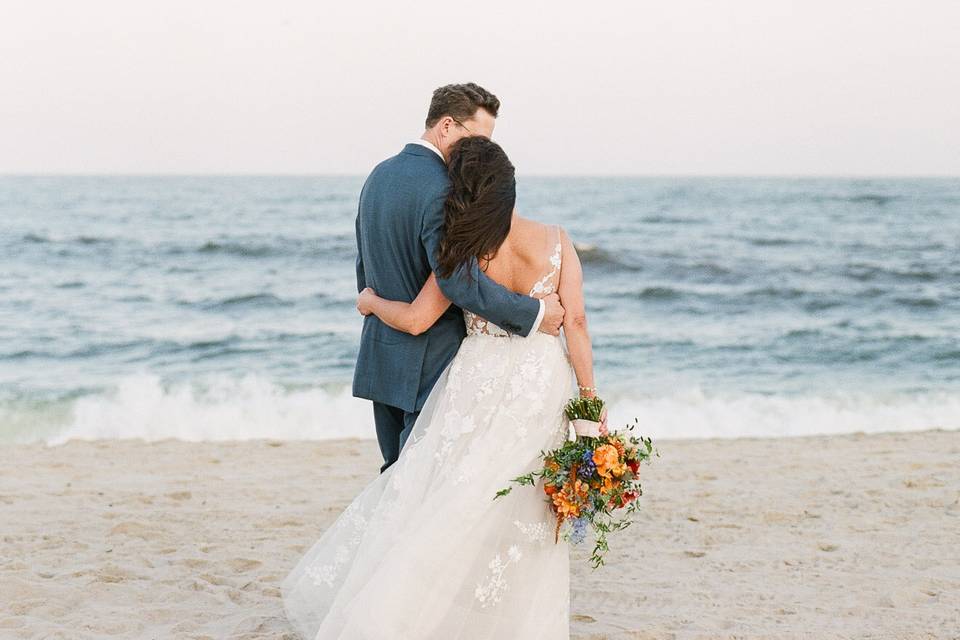 Newlyweds on the Beach