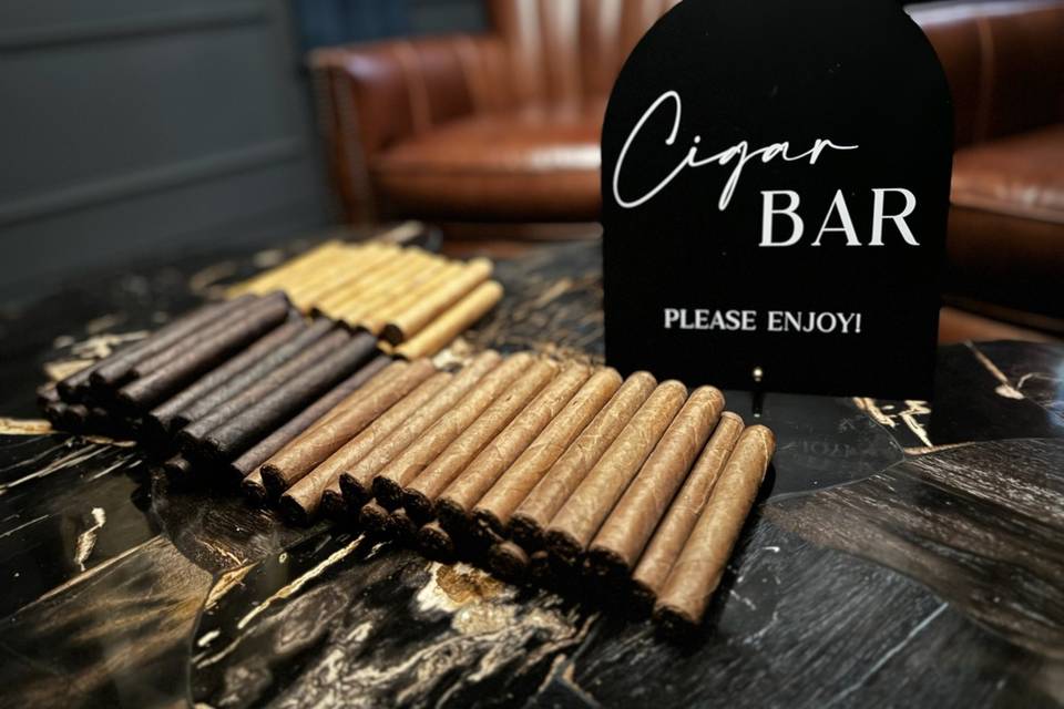 Enjoy the cigar bar!