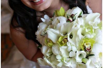 Smiling bride