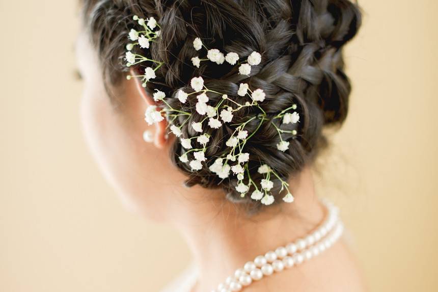 Bridal hair updo