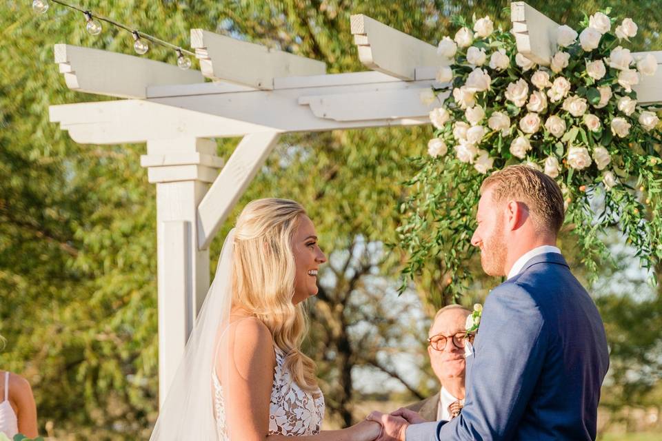 Happy Bride and Groom