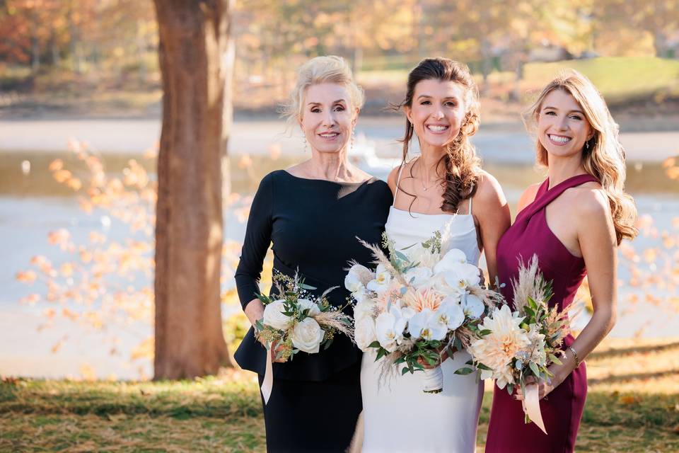Mom and daughters
