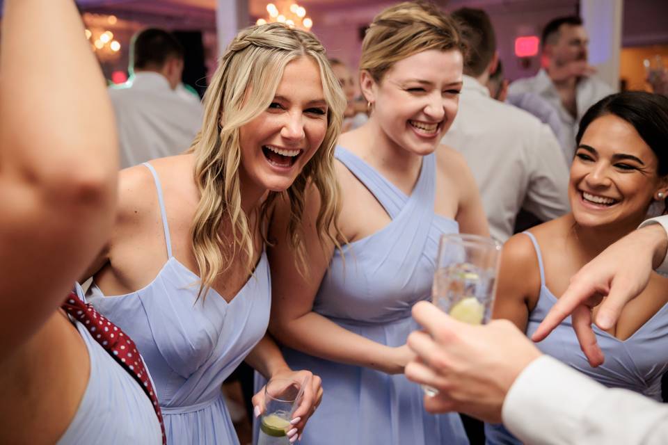 Laughing Bridesmaids