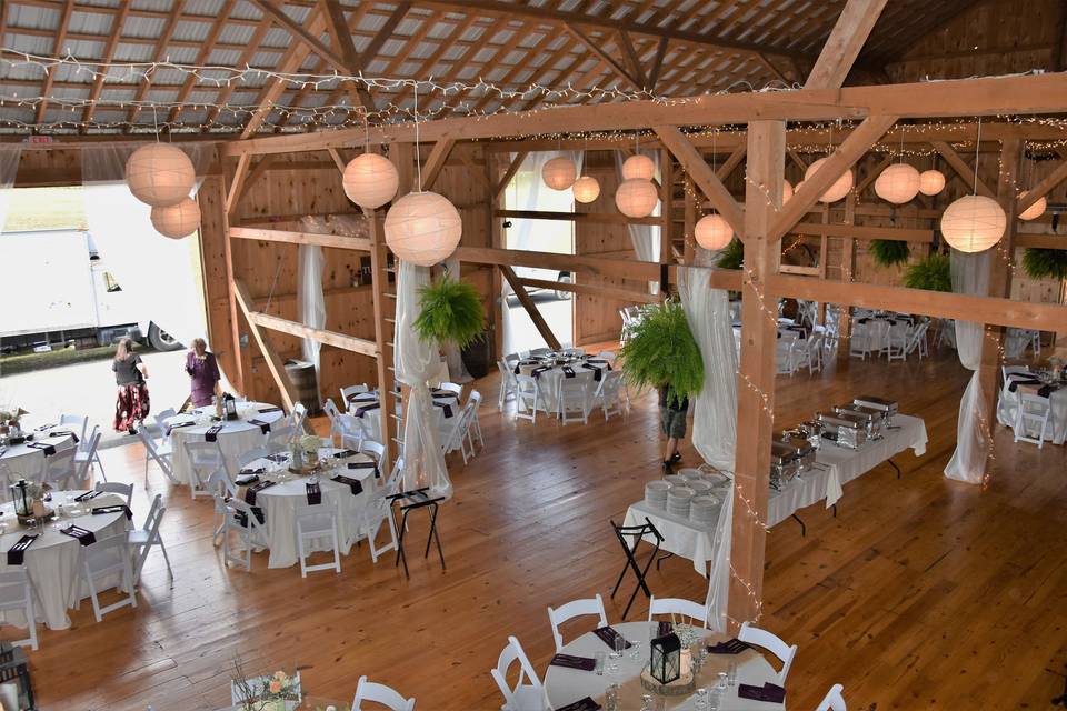 Wedding table setup