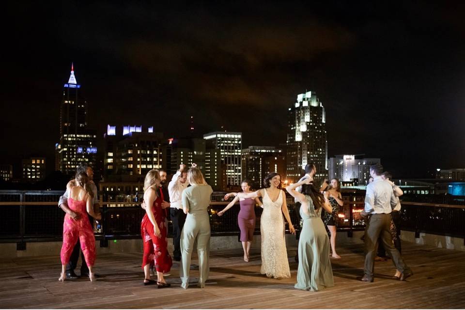 Dancing in downtown raleigh