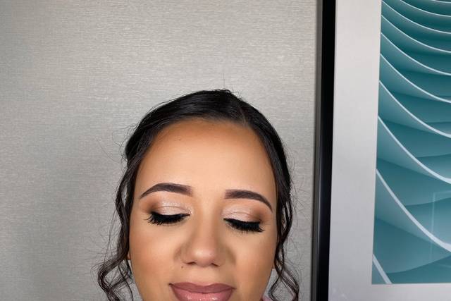 Bridal makeup and hair glam