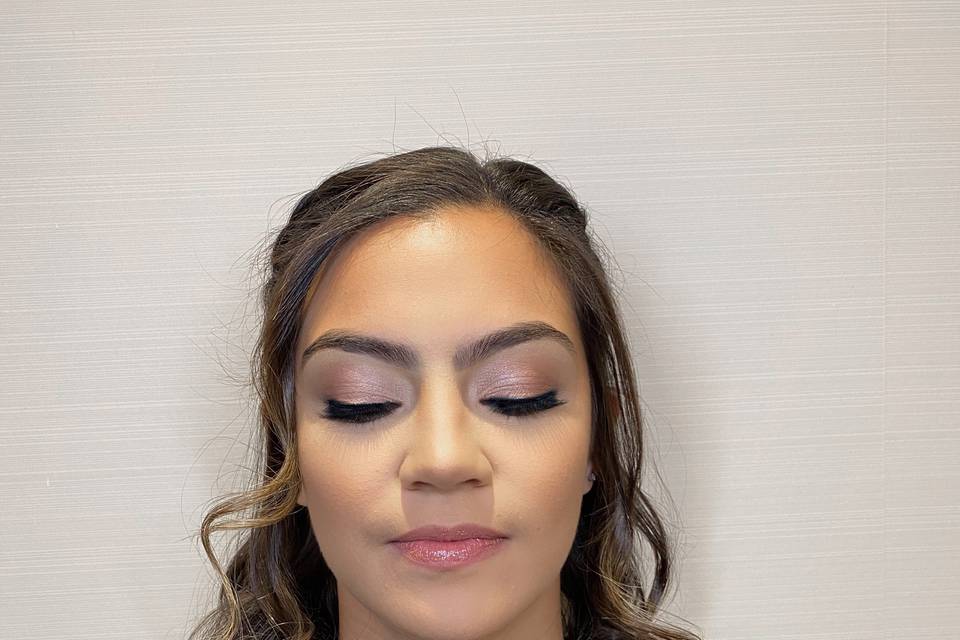 Bridesmaid Makeup & Hair Glam