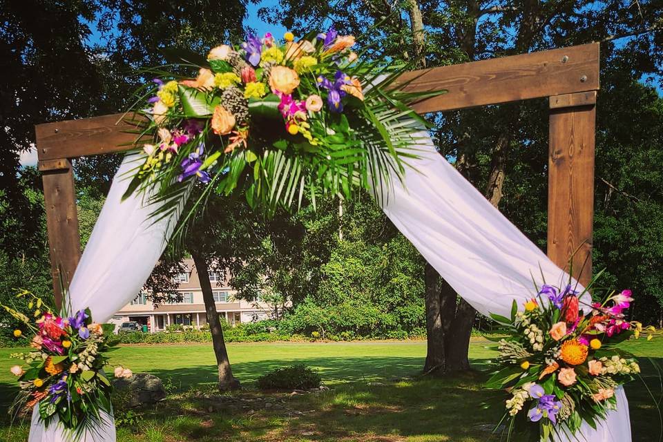 Tropical Wedding Arch