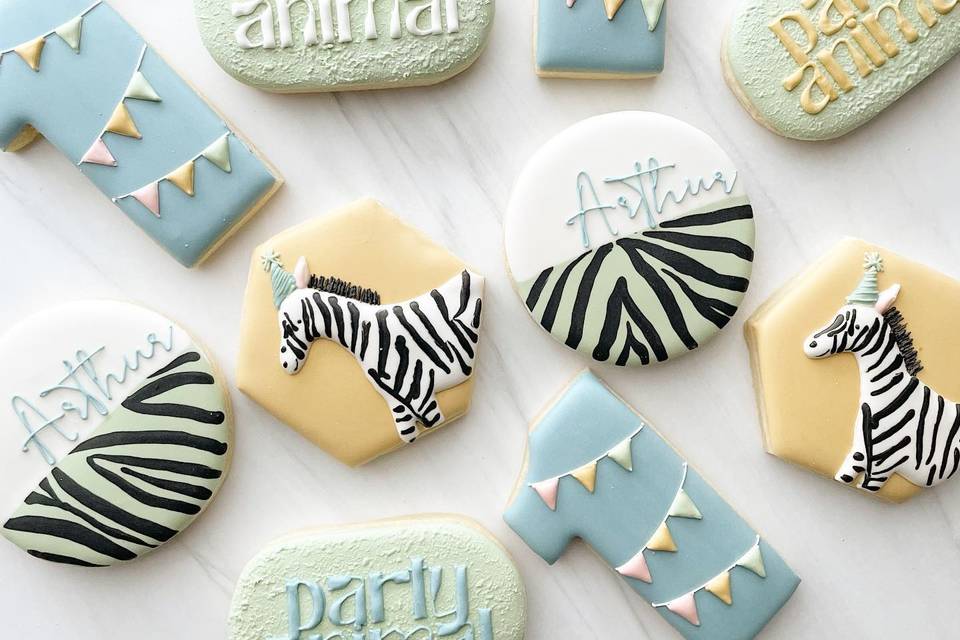 1st birthday cookies