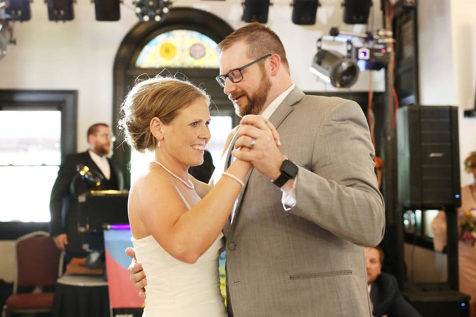 Couple's first dance