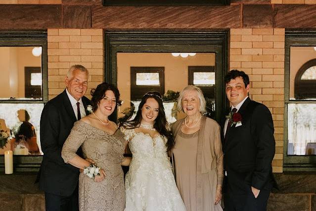 Family shot on the Courtyard.