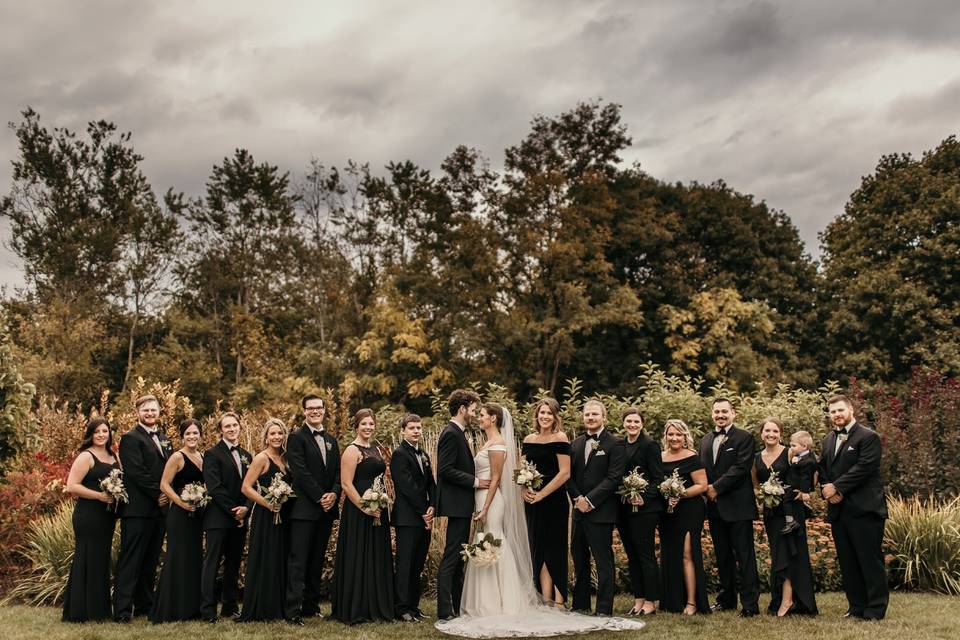 Beautiful bridal party