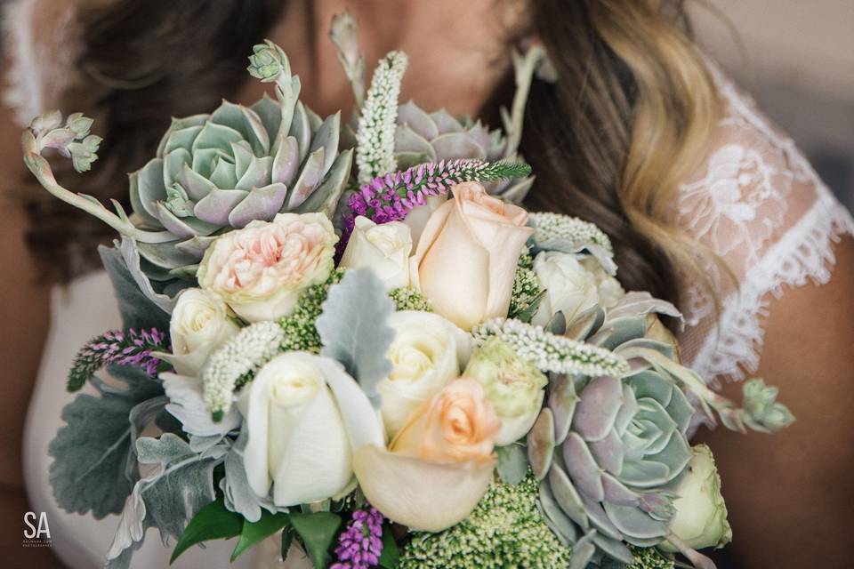 Smiling bride