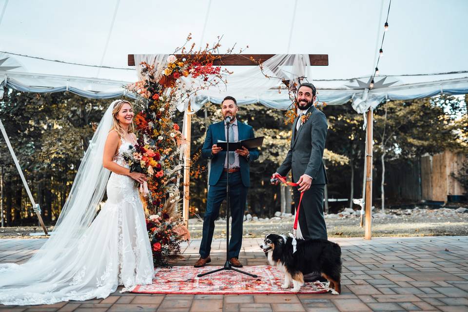 Fall Moody Boho Ceremony