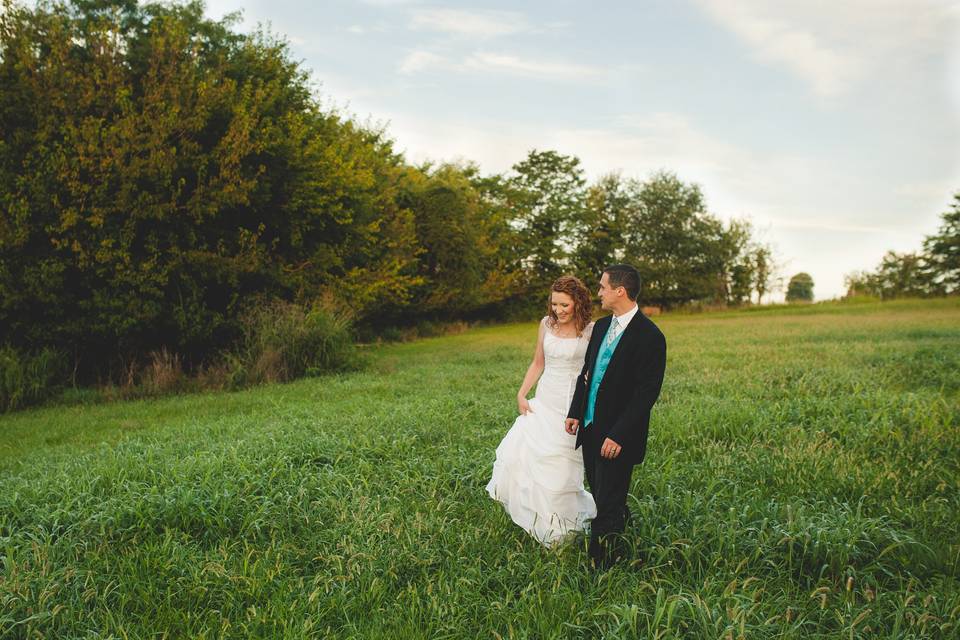 Wedding Couple Walking