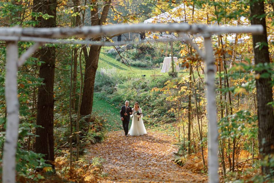 Fall wedding in Maine