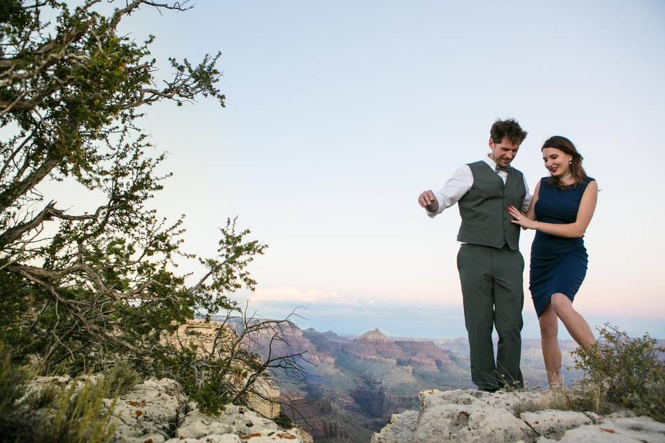 Grand canyon engagement