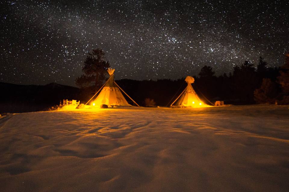 Night sky tipi