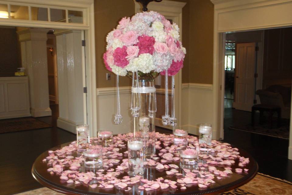 Table with centerpiece