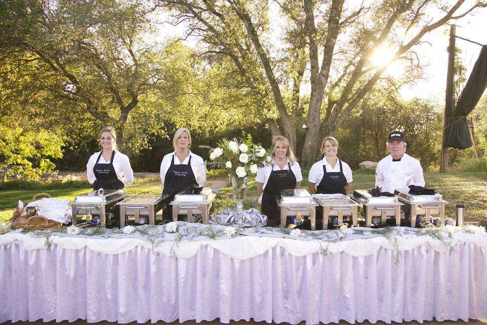 Chef and staff