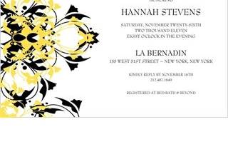 Brides Bouquet II Bridal Shower Invitations