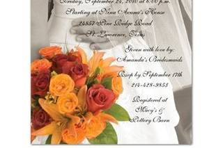 Kiss the Cook Bridal Shower Invitations