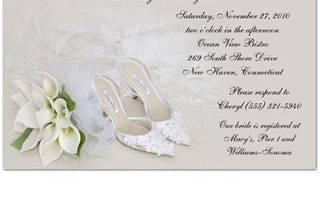 Petals and Toes Bridal Shower Invitations