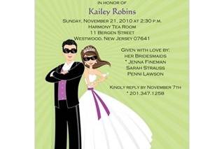 Love the Tandem Bike Bridal Shower Invitations