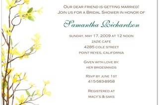 Perfect Fit Bridal Shower Invitations