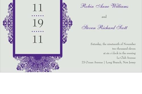 Dainty Lace Wedding Invitations