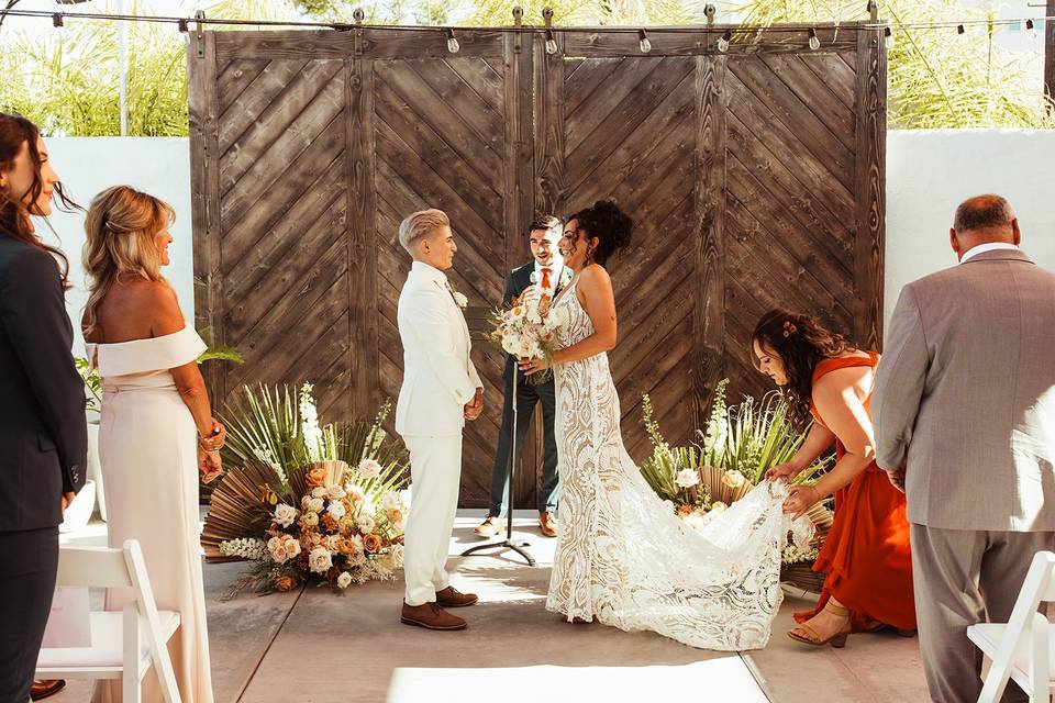 Outdoor ceremony