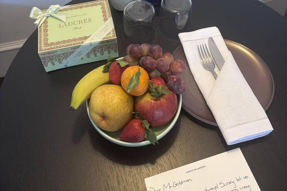 Special Treats at Check in