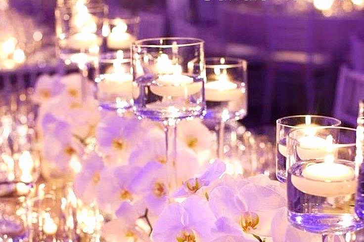 Romantic Setting with Orchids