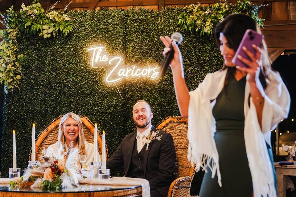 Speeches and toasts
