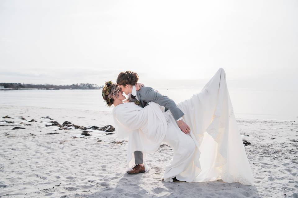 Romance on the beach