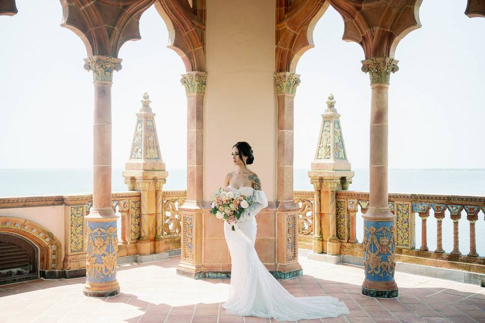 Bride in Belvedere Tower