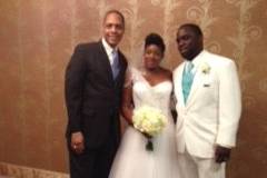 Coach T, with the Happy Bride and Groom...