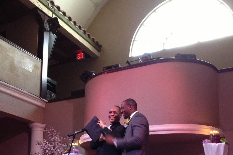 Signing of the marriage license