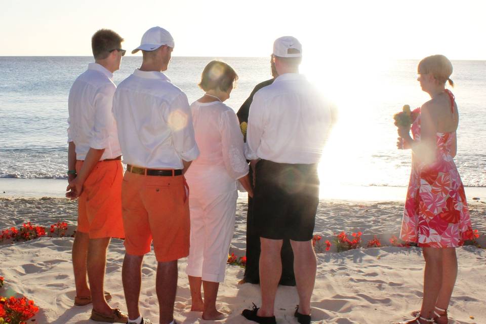 Cruise Ship Vow Renewal with the Family