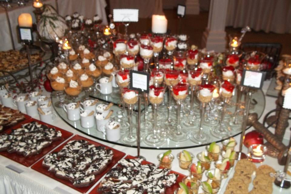 Colonnade Mini Dessert Station!Have a bite of Everything!
