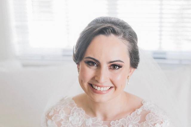 Glam and glow hair and makeup
