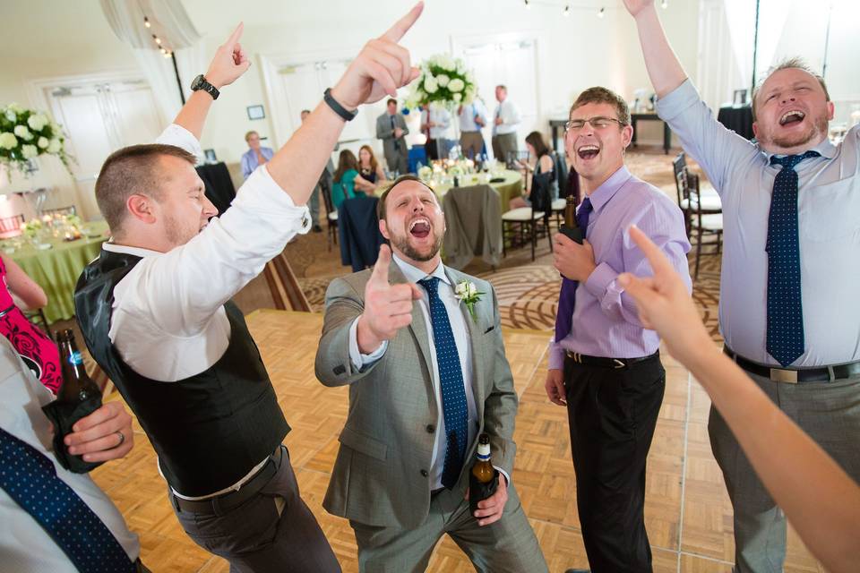 Groom and his groomsmen