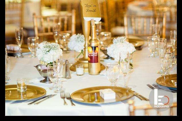 Golden Centerpieces