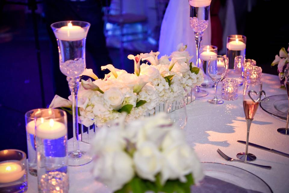 Glass Centerpieces